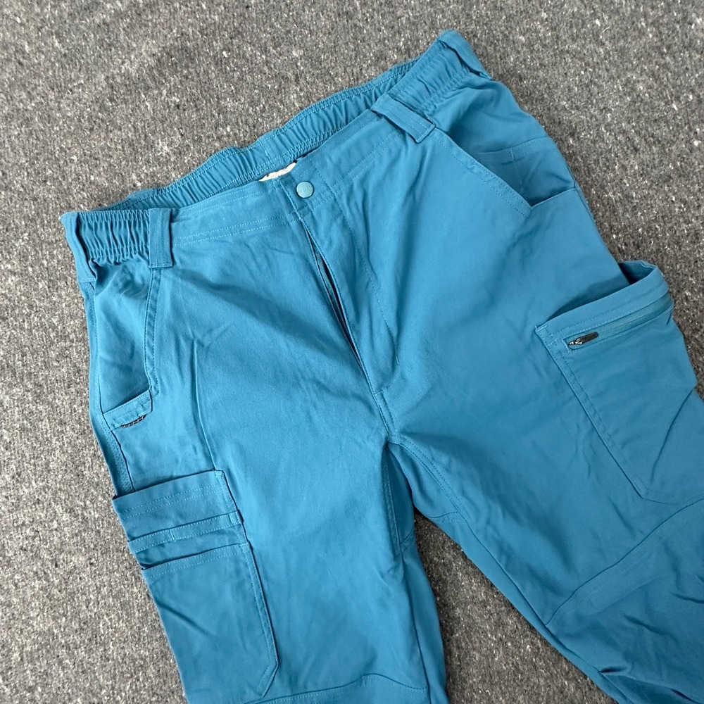 Carhartt Force Cargo Scrub Pants Women Large Blue Straight Leg C55037 Utility